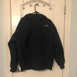 Navy North Face insulated coat